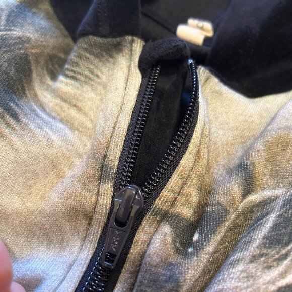 Popupshop Kitten Graphic Zip Up Hooded Sweatshirt 7/8 - Picture 7 of 8